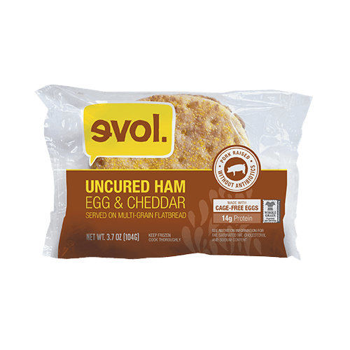 EVOL Ham and Egg Breakfast Sandwich Couch Potato ATX