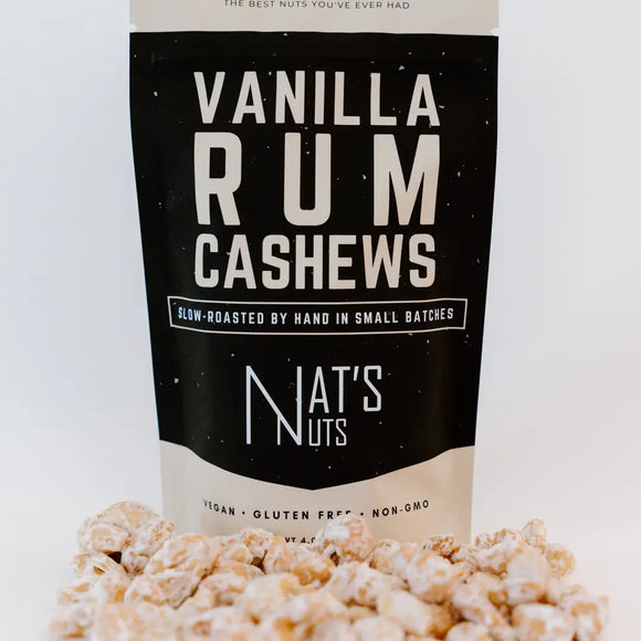 Vanilla Rum Cashews - Nat's Nuts