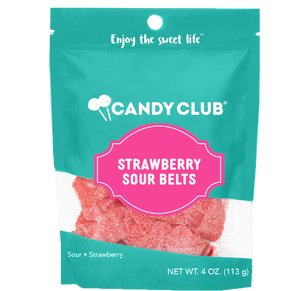 Strawberry Sour Belts - Candy Club