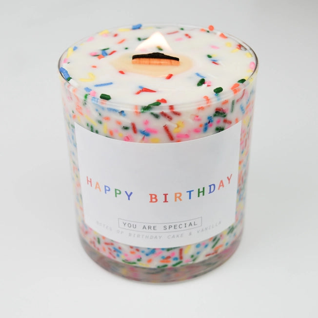 Happy Birthday Sprinkle Candle