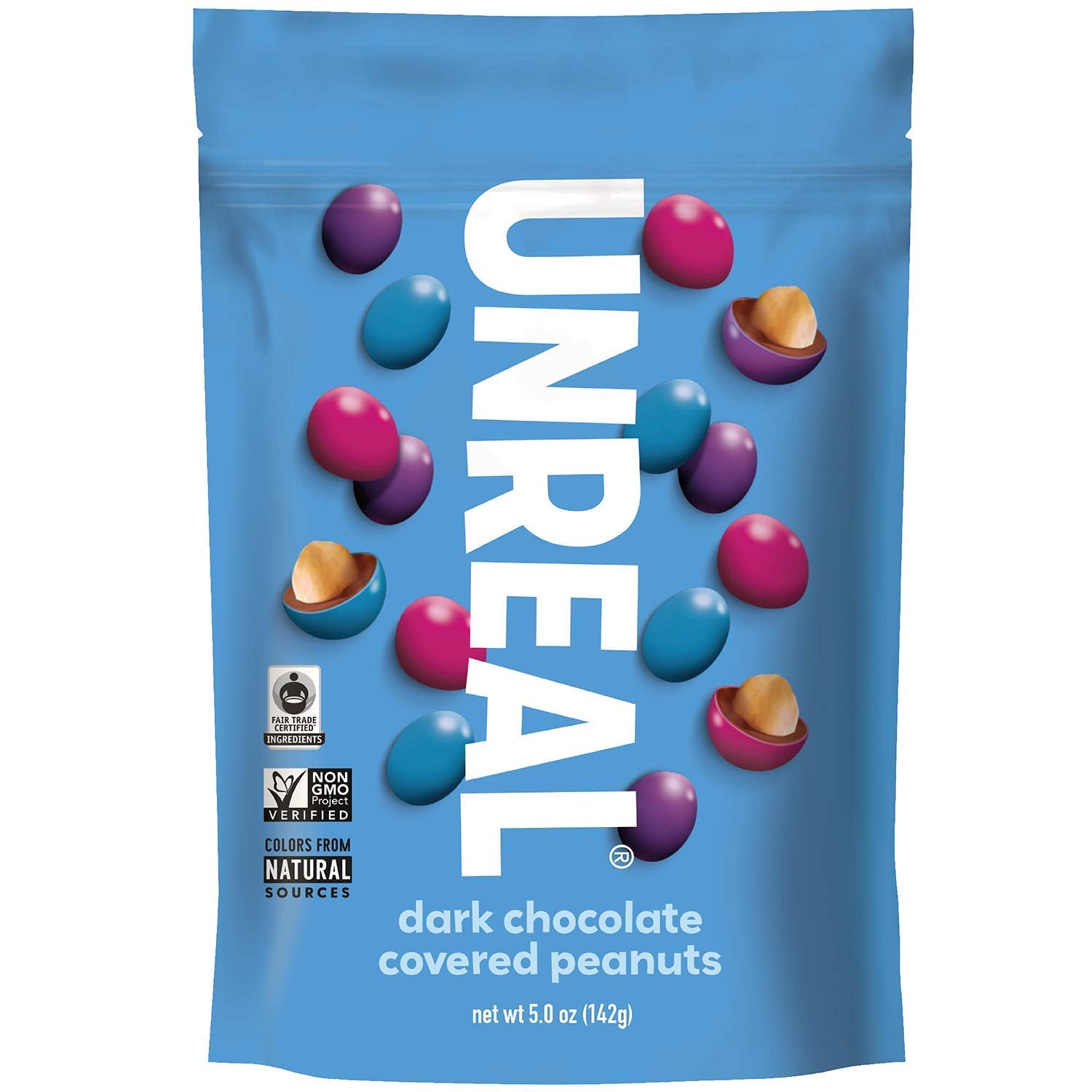Unreal Dark Chocolate Covered Peanuts