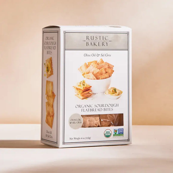 Olive Oil & Sel Gris Crackers - Rustic Bakery