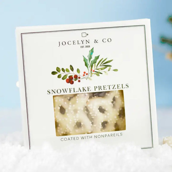 Snowflake Pretzels - Jocelyn & Co.