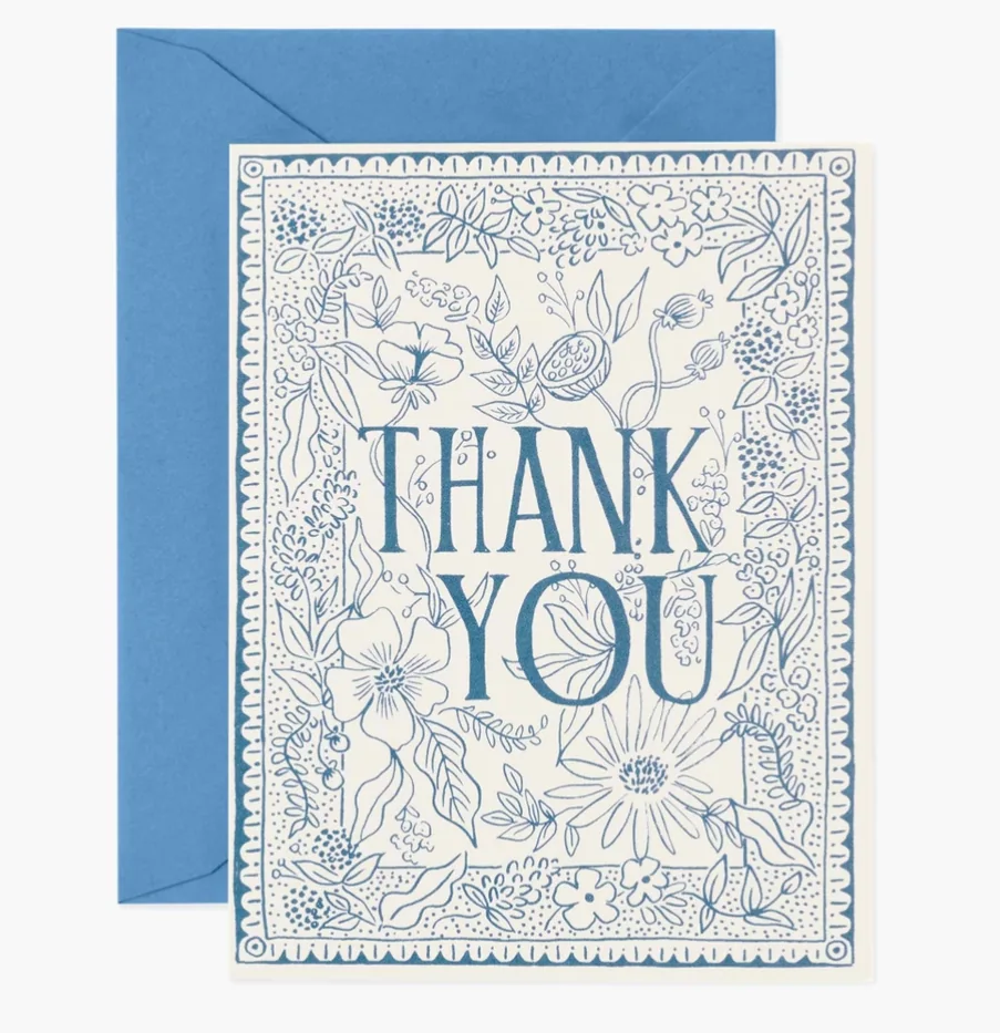 Thank You Card (Blue)