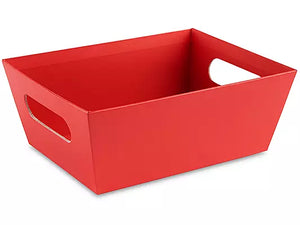 Red custom gift basket