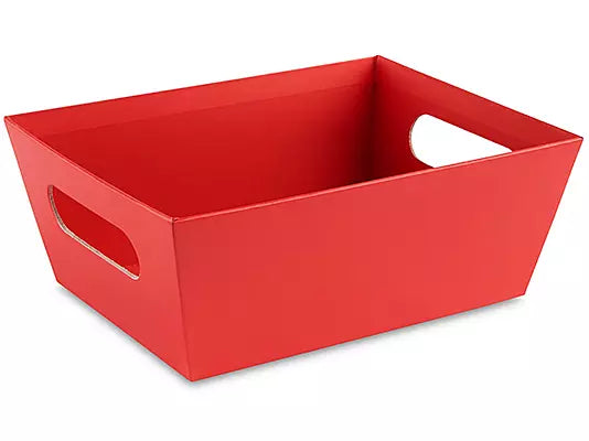 Red custom gift basket