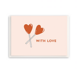 With Love Lollipop Card