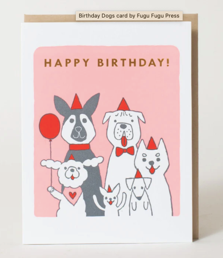 Happy Birthday Dogs Card