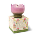 Floral Bronzed Gardenia Glass Candle
