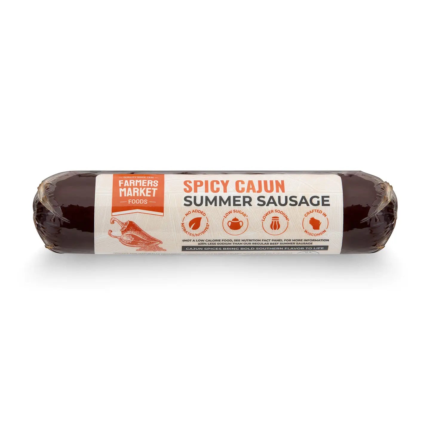 Spicy Cajun Summer Sausage - Farmers Market