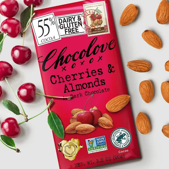 Chocolove Cherries & Almonds Dark Chocolate