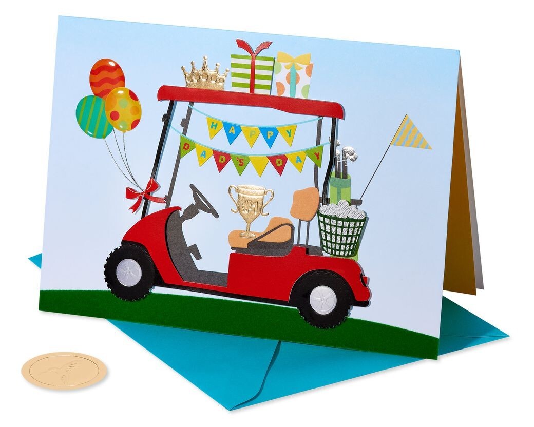 Happy Dad's Day Golf Cart Card