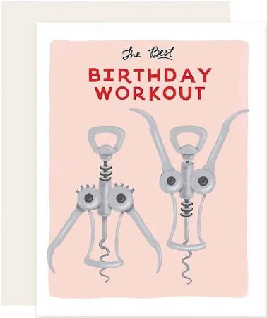 The Best Birthday Workout Card