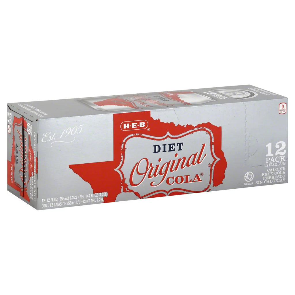 HEB Diet Cola 12pk cans