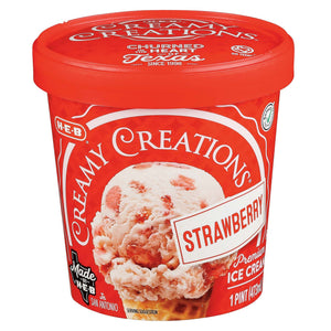HEB Strawberry Ice Cream