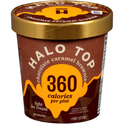Halo Top Chocolate Caramel Brownie Ice Cream