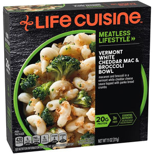 White Cheddar Mac & Broccoli Bowl - Life Cuisine