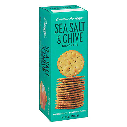 Sea Salt & Chive Crackers - Central Market