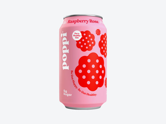 Poppi Raspberry Rose Prebiotic Soda