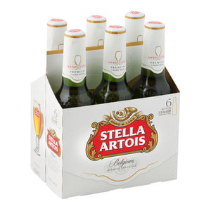 Stella Artois 6pk bottles