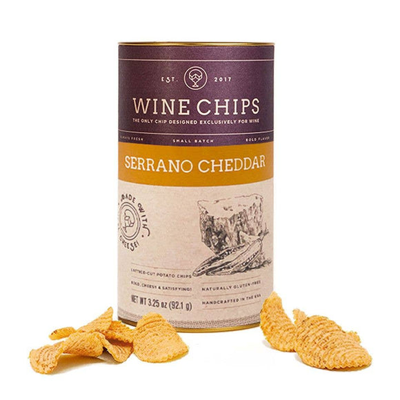 Serrano Cheddar Wine Chips