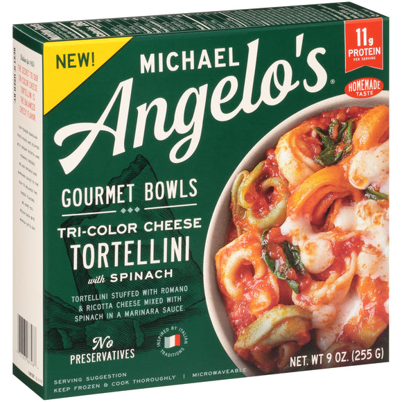 Tri-Color Cheese Tortellini w/ Spinach - Michael Angelo's