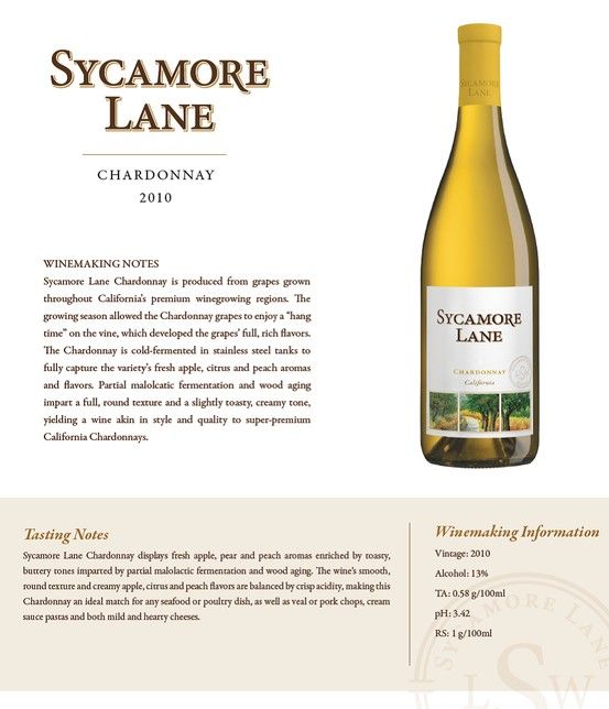 Sycamore Lane Chardonnay