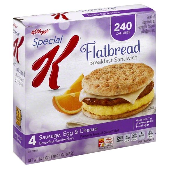 Special K Sausage, Egg, & Cheese Flatbread
