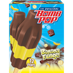 Bomb Pop Banana Fudge Popsicles