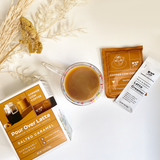 Salted Caramel Pour Over Latte - Copper Cow