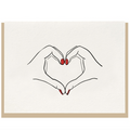 Heart-Shaped Hands Card