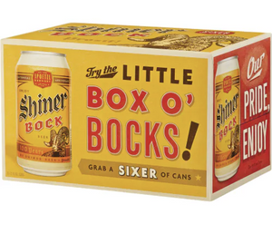 Shiner Bock 6pk cans