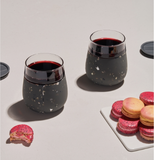 Porter Glass Mug 12oz (Charcoal Terazzo Color)