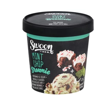 Swoon Mint Chip Brownie Ice Cream