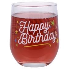 Happy Birthday Wine Glass
