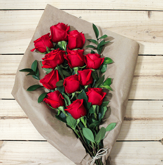 Dozen Roses. Available on 2/14 only.