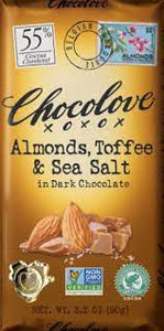 Chocolove Almonds, Toffee & Sea Salt Dark Chocolate